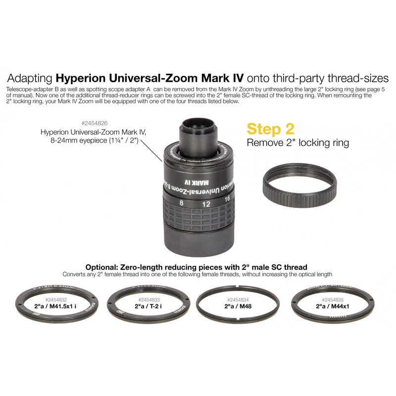 Baader Adapter 2" / M41.5 X 1 Zero-length 3 Baader Adapter 2" / M41.5 X 1 Zero-length - Image 3