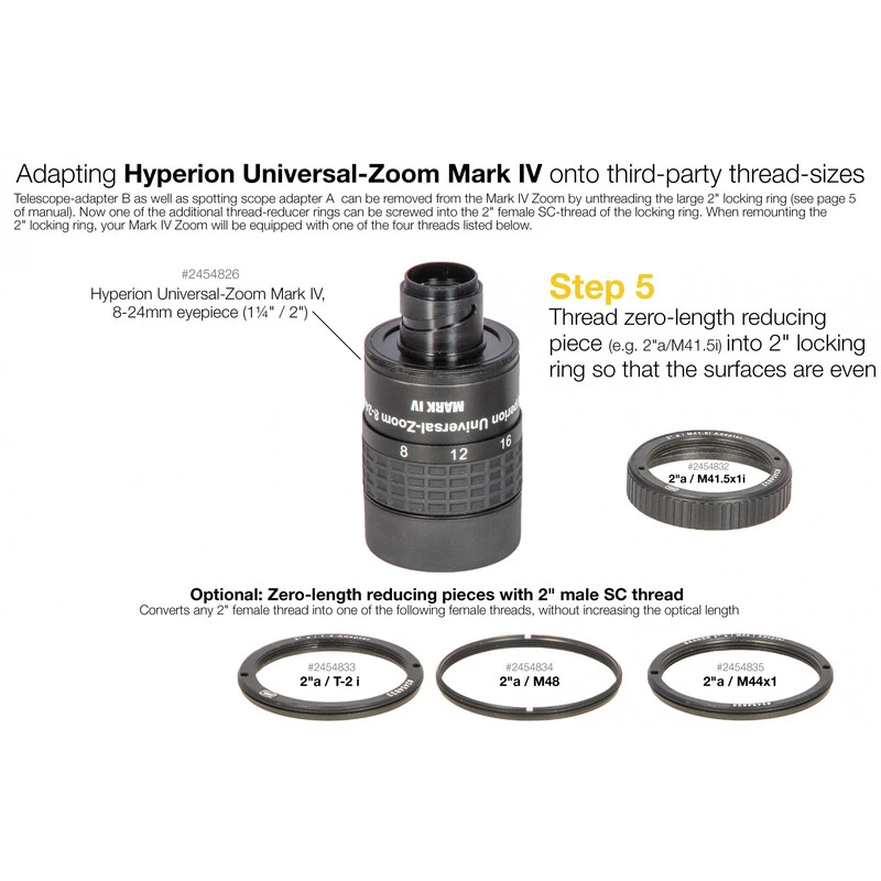 Baader Adapter 2" / M41.5 X 1 Zero-length 6 Baader Adapter 2" / M41.5 X 1 Zero-length - Image 6