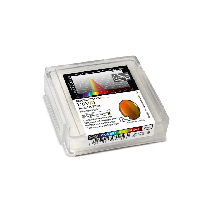 Baader Filters UBVRI Bessel R 31mm 2 Baader Filters UBVRI Bessel R 31mm - Image 2