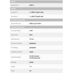PegasusAstro USB-Cable Premium 1x USB3.0 Type-B 1m 5 PegasusAstro USB-Cable Premium 1x USB3.0 Type-B 1m -Telescope Shop PegasusAstro USB Cable Premium 1x USB3 0 Type B 1m 2