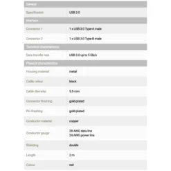 PegasusAstro USB-Cable Premium 1x USB3.0 Type-B 2m 5 PegasusAstro USB-Cable Premium 1x USB3.0 Type-B 2m -Telescope Shop PegasusAstro USB Cable Premium 1x USB3 0 Type B 2m 2