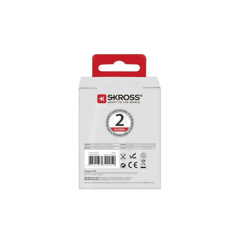 Skross Power Pack Reiseadapter Europe To USA 6 Skross Power Pack Reiseadapter Europe To USA - Image 6